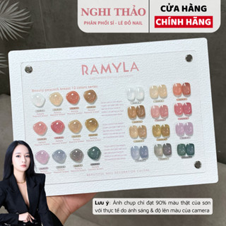 Set sơn gel thạch nhũ khổng tước RAMYLA 12 màu Nghi Thảo