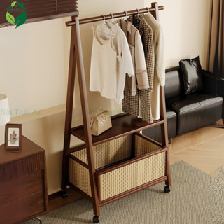 Giá Kệ treo quần áo chữ U kết hợp 1 khung treo đồ 1 tầng để giày, móc treo quần áo bằng gỗ chắc chắn, tiện lợi