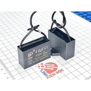 [Combo 2 chiếc] Tụ Quạt 4UF 450V CBB61 Nhập Khẩu