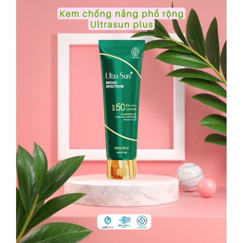Kem Chống Nắng phổ rộng Lurcinn Ultrasun Plus nâng tông, căng bóng SPF 50+