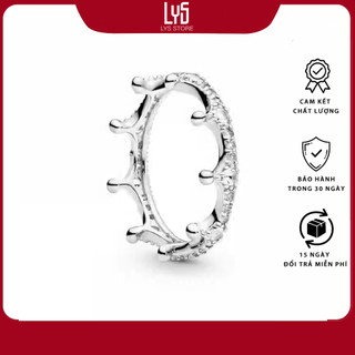  Nhẫn bạc nữ Lys Clear Sparkling Crown Silver Ring 8057 - Nhẫn Nữ Fullbox Bạc S925 ALE Cao Cấp 