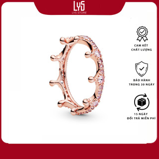  Nhẫn Bạc Lys Clear Sparkling Crown Ring 8057 - Nhẫn Bạc Nữ Fullbox Bạc S925 ALE 