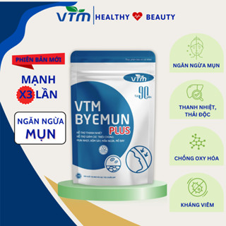 Viên uống VTM Byemun Plus thanh nhiệt, giảm mụn gói 90v