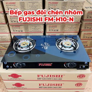 Bếp gas chén nhôm fujishi fmh10n_alo_plus - mặt kính cường lực - tiết kiệm gas - bảo hành 2 năm chính hãng