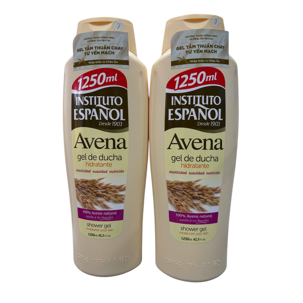 INSTITUTO ESPANOL AVENA SHOWER GEL - GEL TẮM YẾN MẠCH HỖ TRỢ CẢI THIỆN SẮC TỐ, CẤP ẨM DỊU NHẸ
