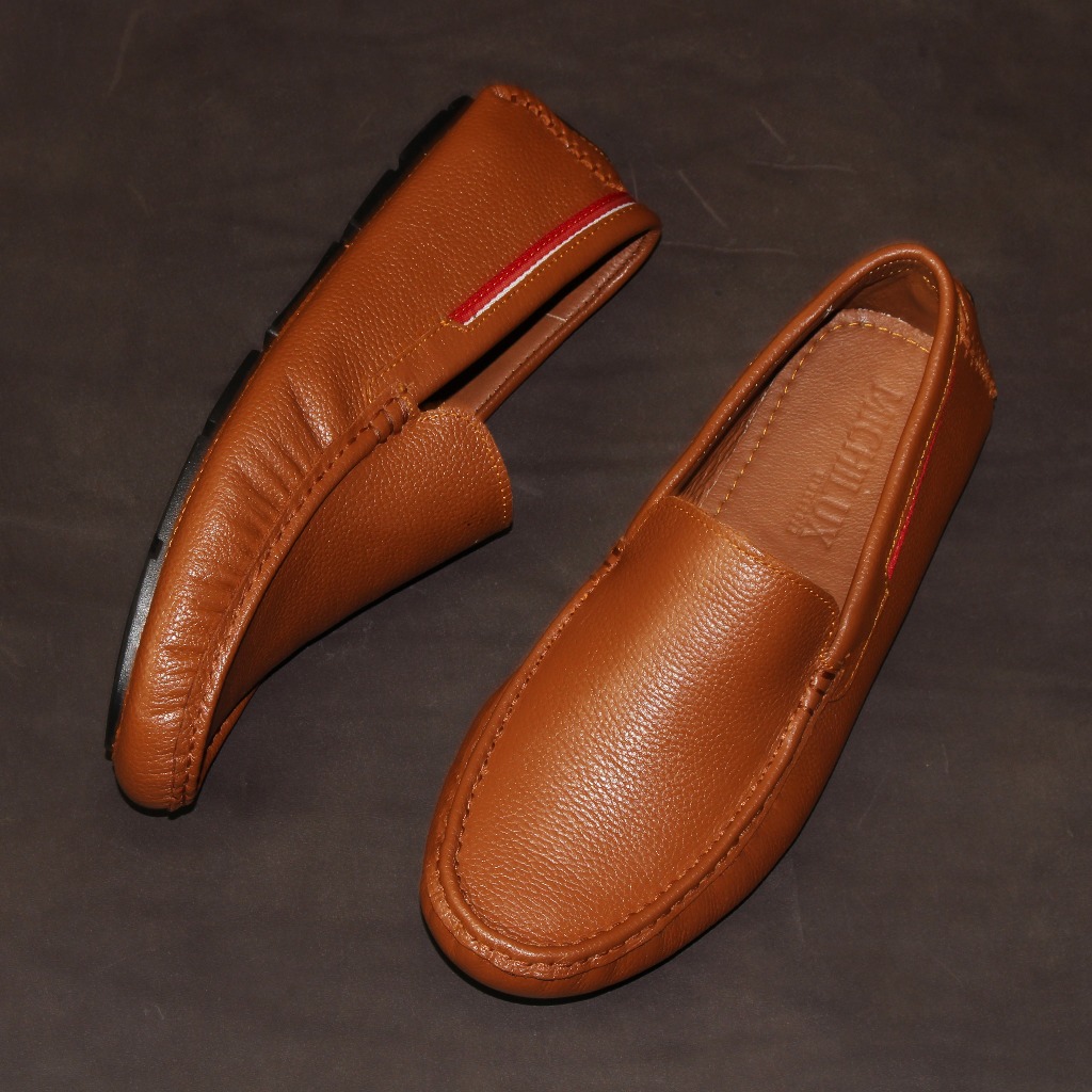 Giày Lười Nam MICHILUX Classic Moccasin CSMS0 Da Bò Thật