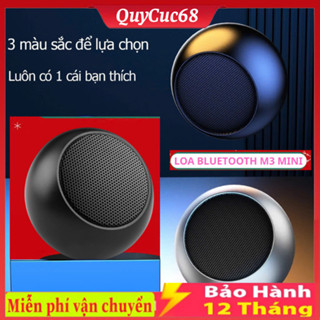 Loa Bluetooth Kim Loại M3 Mini , Vỏ Kim Loại , Bass Trầm Ấm , Nhỏ Gọn Thích Hợp Di Chuyển