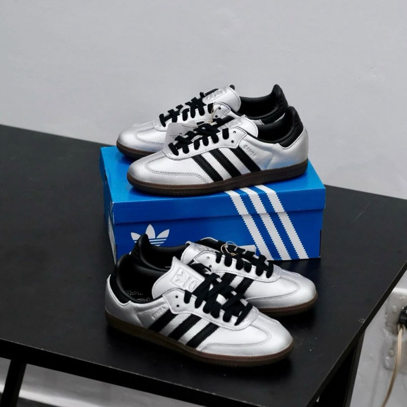 Chính Hãng Giày Adidas Samba OG Metallic Silver JI4218 shop Binh Authentic VN