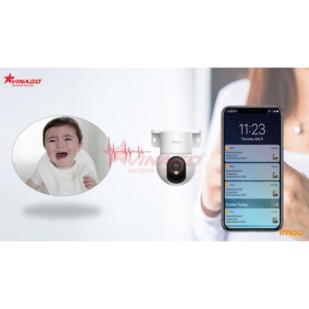 Camera IMOU trong nhà K2MP-3H1WE /  K2MP-5H1WE Ranger Mini tích hợp chân đế gắn tường, quan sát ban đêm thông minh | BigBuy360 - bigbuy360.vn