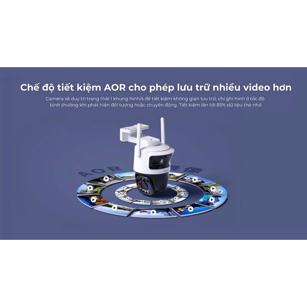 Camera IMOU 3 mắt ngoài trời S7UP-11M0WED Cruiser Triple góc nhìn rộng và theo dõi chi tiết | BigBuy360 - bigbuy360.vn