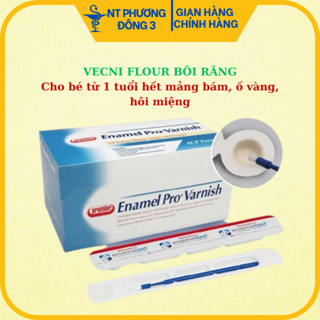 Gel bôi răng Vecni Flour VIỀN ĐỎ. Vecni đỏ Enamelast kem bôi răng ngừa sâu răng, chống sún răng cho bé