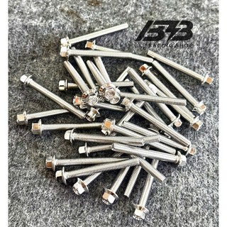  Ốc Thái  V2 đầu trụ inox 304 size 6li từ 1 phân đến 9 phân cho mọi dòng xe 