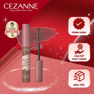Mascara chuốt mi Cezanne Nuance Color Nhật Bản chống nước, lâu trôi làm dày và dài mi tự nhiên 4.5g (Màu 01)