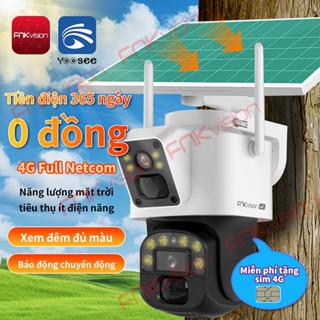 Camera Yoosee năng lượng mặt trời 4G Fnkvision,xoay chuyển quan sát 360 độ, bảo hành 12 tháng
