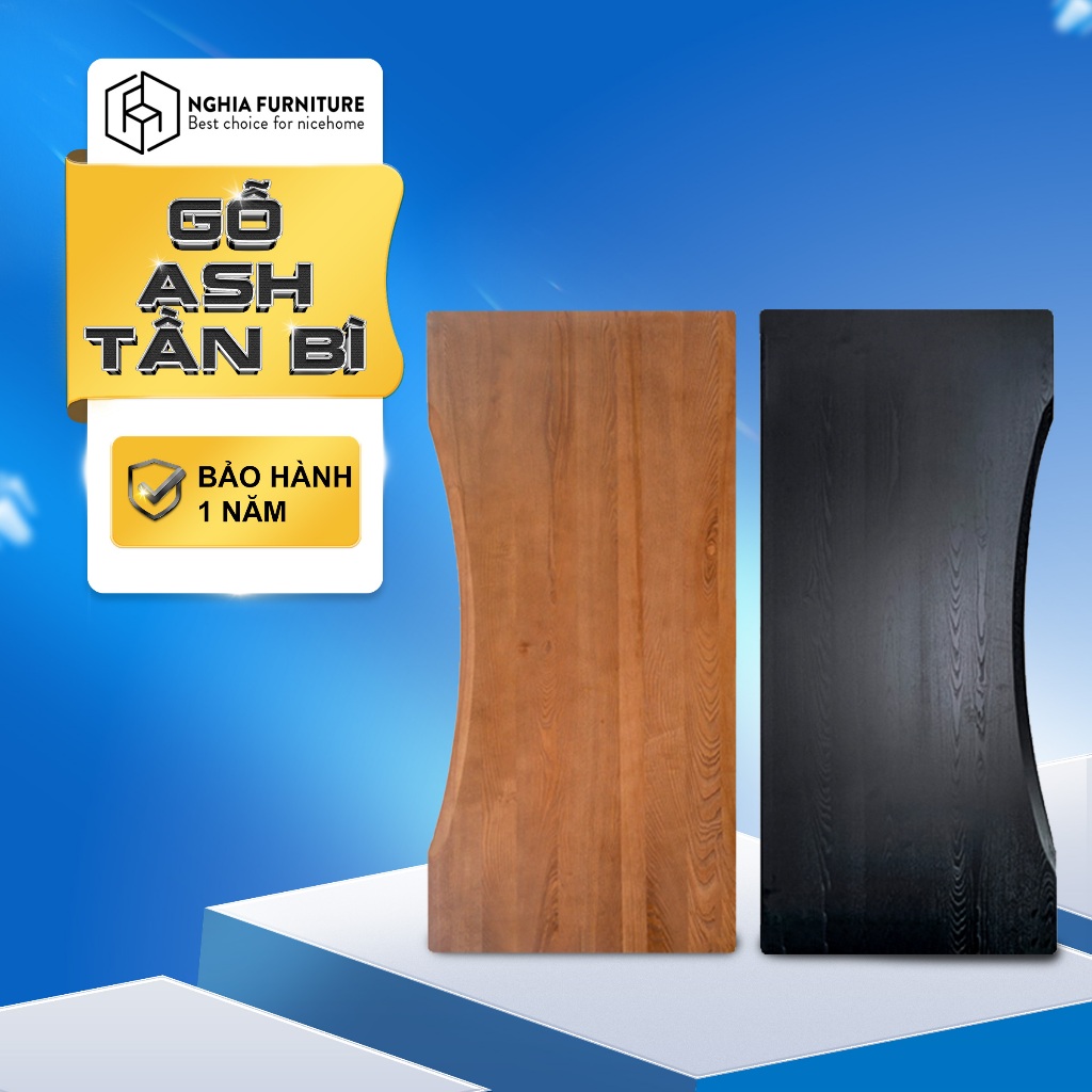 Mặt bàn làm việc gỗ tự nhiên cao cấp Nghia Furniture Ergo Dergo - hàng Việt Nam xuất khẩu