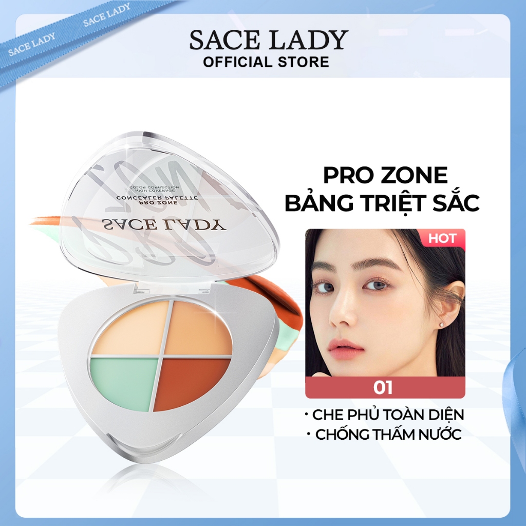  Che Khuyết điểm SACE LADY Chống Thấm Nước Giúp Hiệu Chỉnh Màu Da 5.6g 