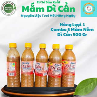 COMBO 5 Chai Mắm Nêm Dì Cẩn Chai 500ml Say Nhuyễn Chính Gốc Đệ Nhất Mắm Nêm Ngon Đặc Sản Đà Nẵng