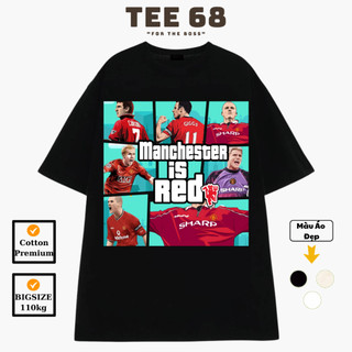  Áo thun in hình bóng đá Manchester United 1992 Local Brand Tee 68 Cotton 100% Oversize Nam Nữ 