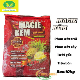 phân bón Magie kẽm bao 10kg giúp cây xanh lá ,dày lá,bóng lá,mập búp,mập đọt,to trái-xanh trái 