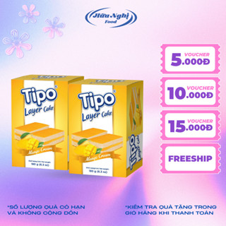 COMBO 2 hộp Tipo Bánh Bông Lan Tầng Kem Xoài 180g