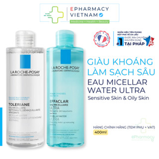 Tẩy Trang LA ROCHE-POSAY Micellar Water Ultra Cho Da Dầu & Da Nhạy Cảm 400mL