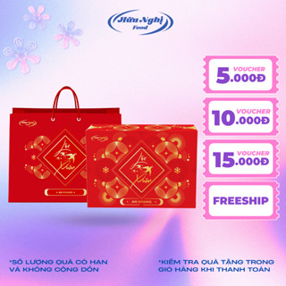 Hộp Quà Tết Lộc Xuân An Khang 663g ( Gồm 5 Sản Phẩm), hộp quà Tết Hữu Nghị (Bao bì mới 2025)