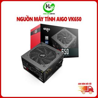 Nguồn máy tính AIGO VK650 - 650W (85 Plus/ Active PFC/ Single Rail) Bảo Hành 36 Tháng
