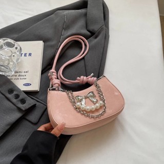  Túi đeo chéo công sở đeo vai kẹp nách Báo Store da nhung kèm nơ xích xinh xắn đi làm đi chơi TXN093 