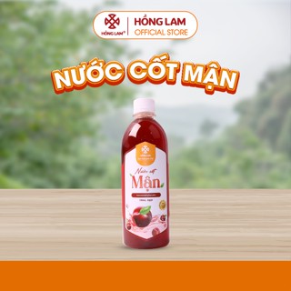 Nước cốt mận tươi Hồng Lam chai (500ml) có vị chua, ngọt