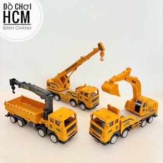   CHI TIẾT XOAY ĐƯỢC  Đồ chơi Xe công trình Xe móc Xe xúc Xe chở hàng quay 360 độ kéo cót chạy đà mạnh mô hình xe 706-22 