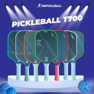 Vợt pickleball Carbon T700 MD Pickleball cao cấp chất liệu sợi carbon bền mặt nhám dày phù hợp sử dụng cho cả người mớii