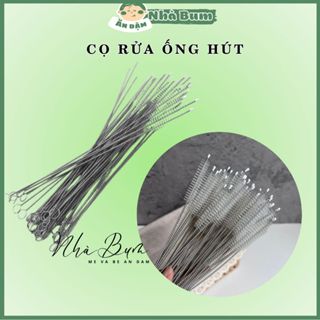 1 cọ rửa ống hút loại dài 25cm rửa ống hút bình nước bình sữa cho bé