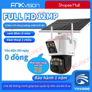 【Fnkvision Camera năng lượng mặt trời 4G Yoosee SEA-LP7 xoay chuyển quan sát SEA-D38/4G 12MP 360 độ bảo hành 12 tháng