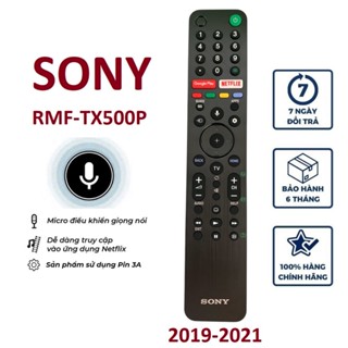 Điều khiển tivi Sony giọng nói RMF-TX500P loại sịn, remote tv sony tx500p thông minh có voice, mos bấm từ xa tivi sony