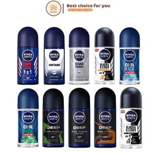   50ml  Lăn khử mùi nam mát lạnh Nivea Men Cool Kick Extra Dry 50ml  các loại  