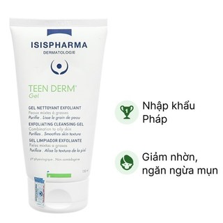 Sữa rửa mặt Teenderm Gel 150ml