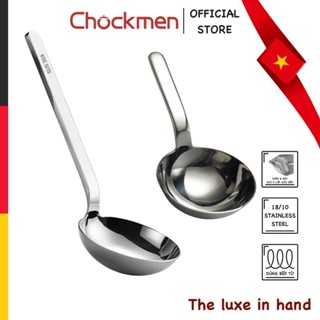 Thìa Tròn KINSGEM by CHOCKMEN Inox Dày Dặn Thìa To  Muôi Múc Canh Thìa Lớn Chia Đồ Ăn Bộ Đồ Bàn Ăn