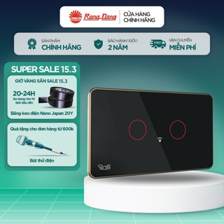 Công tắc cảm ứng thông minh Wifi Rạng Đông CTCU.WF 1.2.3.4 nút nhấn, hình chữ nhật