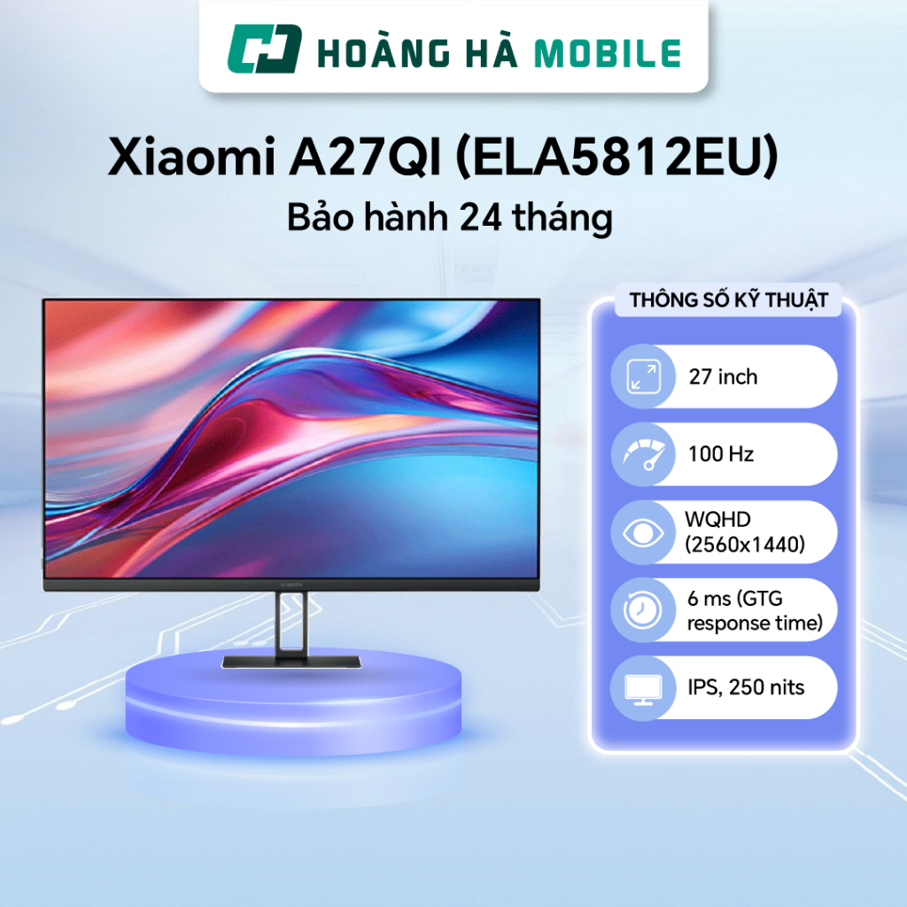 Màn hình Xiaomi A27QI (ELA5812EU) (27 inch/2K/IPS/100HZ/6MS)/ Xiaomi A27i (ELA5345EU) (27 inch/FHD/IPS/100HZ/6ms/HDMI) | BigBuy360 - bigbuy360.vn