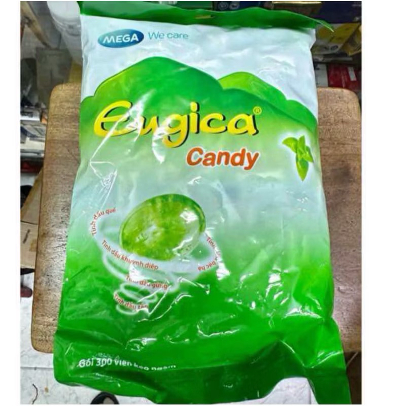 BỊCH KẸO EUGICA BỊCH 300 VIÊN / BẠC HÀ THE