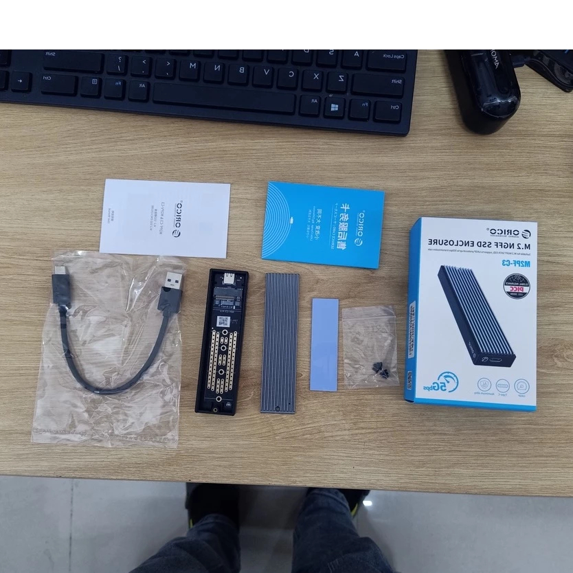 Box ổ cứng di động SSD M2 NVME M2PV-C3 ( 10G) / M2PF- C3 ( 5G ) ORICO USB Type-C