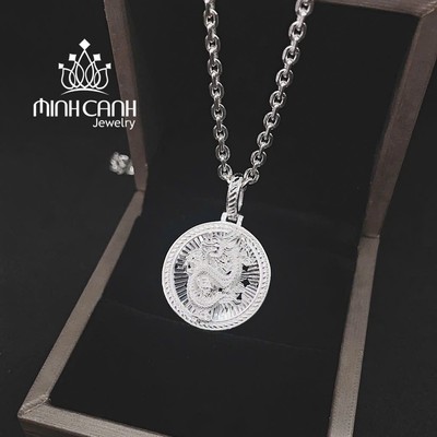 Dây Chuyền Bạc Cho Bé Trai Mặt Hình Con Rồng - Minh Canh Jewelry