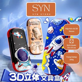  Hộp bút 3D Stereo cho học sinh tiểu học - quà tặng hộp bút học sinh - hộp bút Capybara đáng yêu 