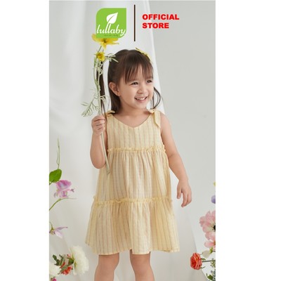 LULLABY - NH370N - Đầm 2 dây cotton cho bé