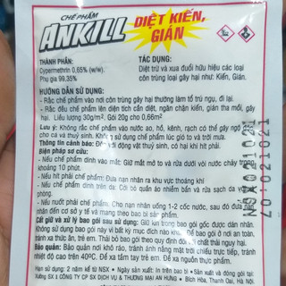 Combo 5 gói Chế phẩm diệt kiến, gián ANKILL / MAXSECT (20g)