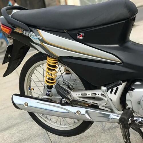 Pô xe wave A đen,pô wave rs đen MTS