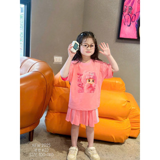 Áo váy bé gái 15-30kg, hồng và tím