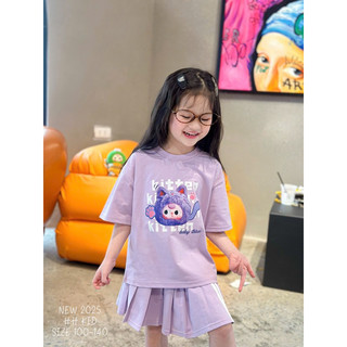 Áo váy bé gái 15-30kg, hồng và tím