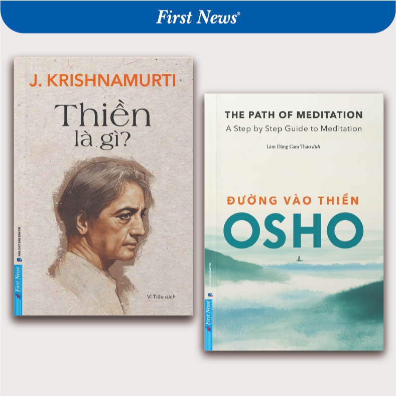 Sách - Combo Thiền Là Gì? + Đường Vào Thiền - First News
