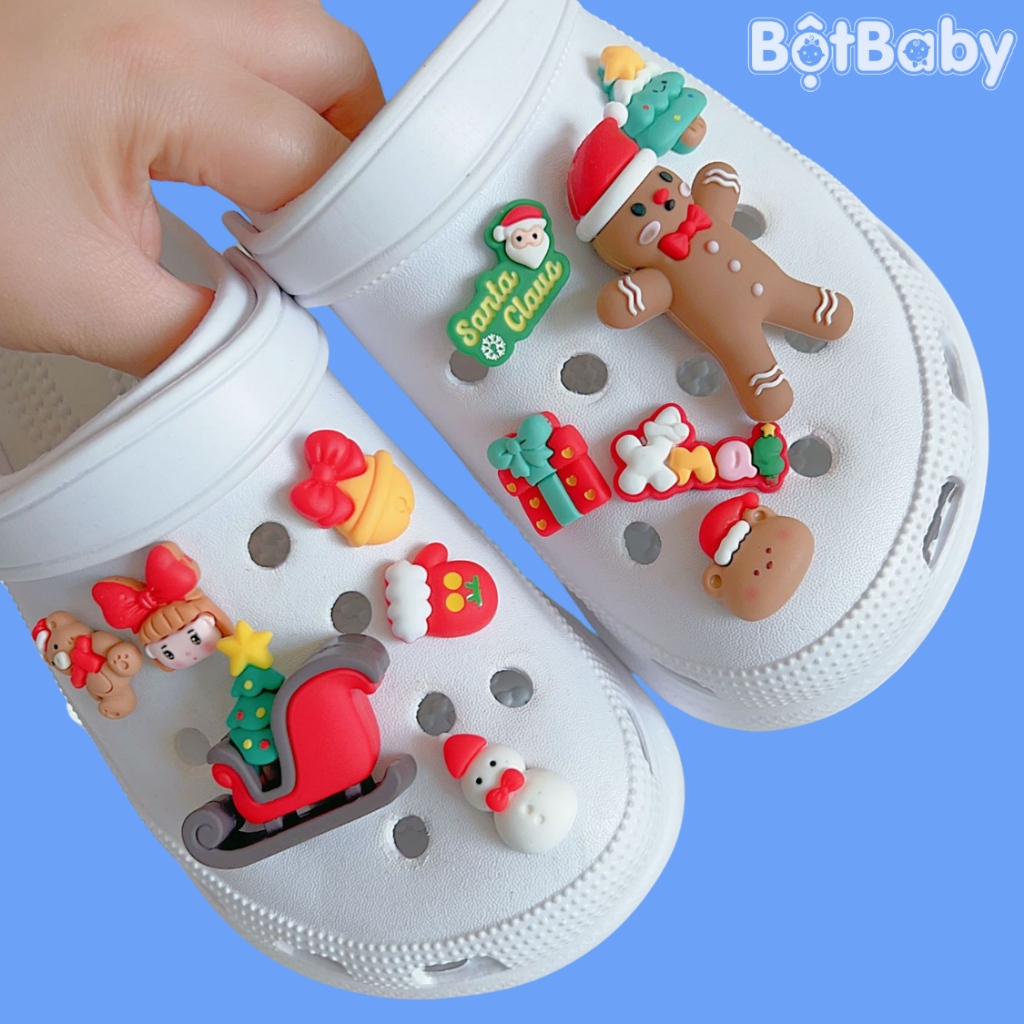[A26] Sticker 3D Jibitz Charm dép Crocs, dép sục đa dạng mẫu